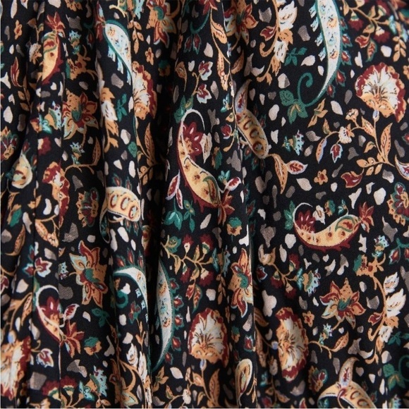 NWT. Zara Medium Paisley Print Maxi Dress Multicolor. - Picture 6 of 14